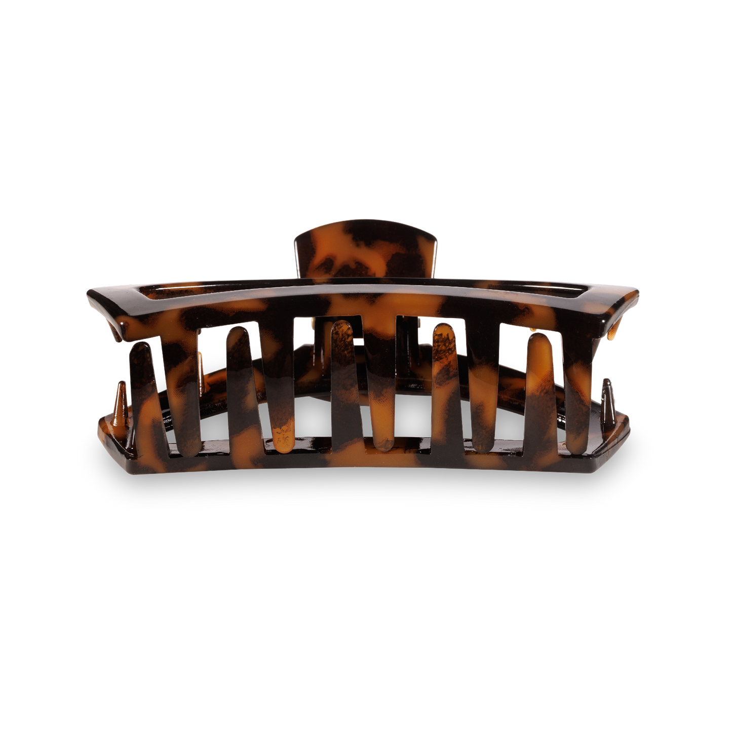 TELETIES - Open Hair Clip | Small | Tortoise