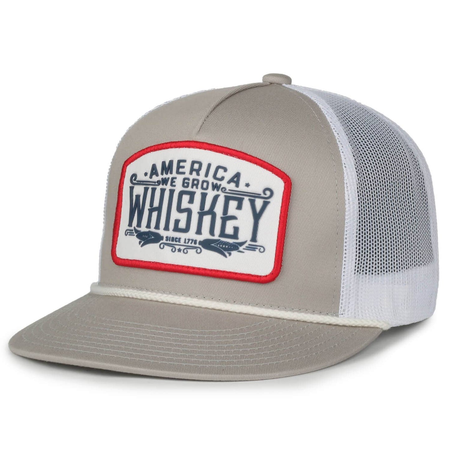 American Cattle Co - We Grow Whiskey Hat - Flat: Olive
