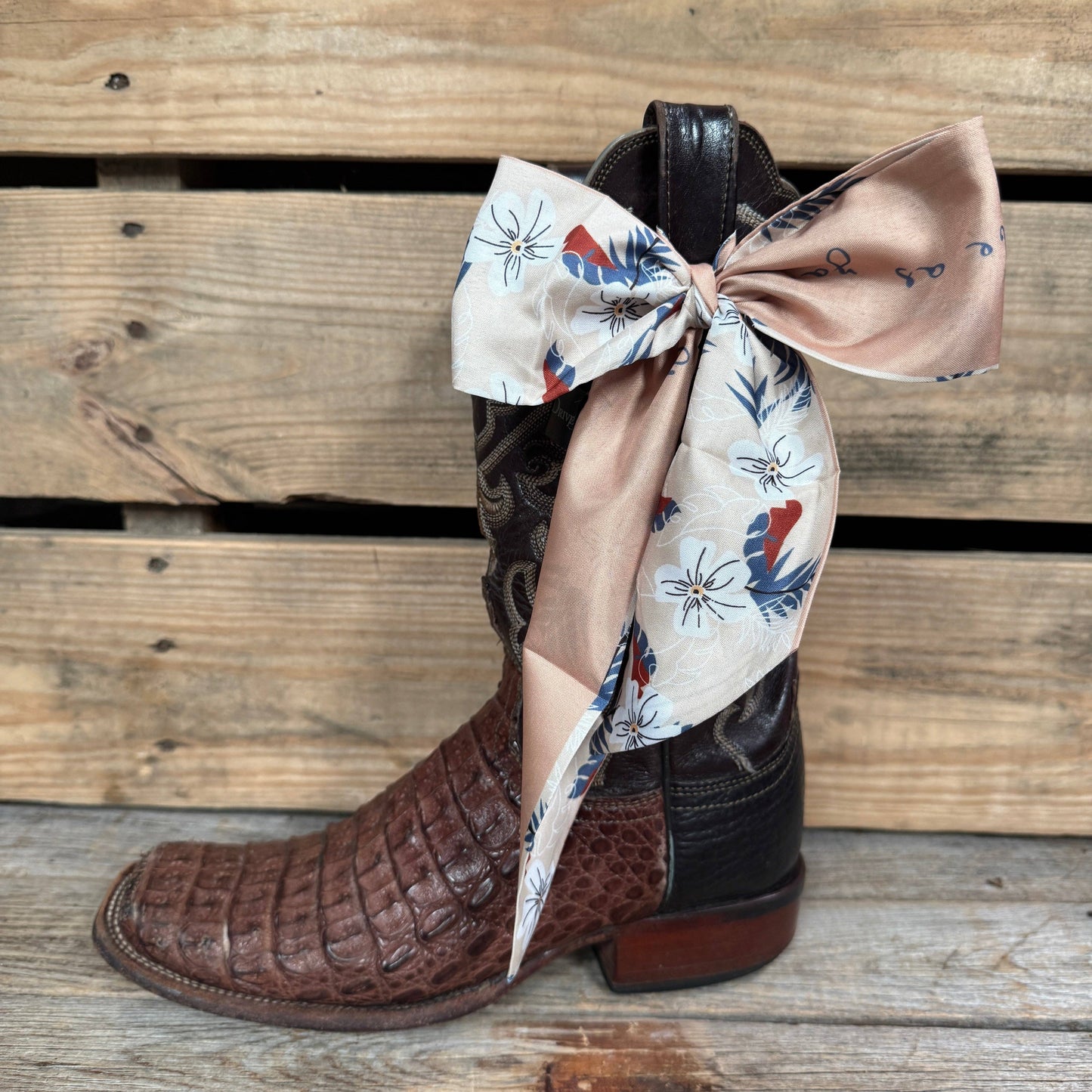 Rodeo Drive - Tan Western Skinny Mini Wild Rag Scarf / Cowgirl Necktie  #TW121