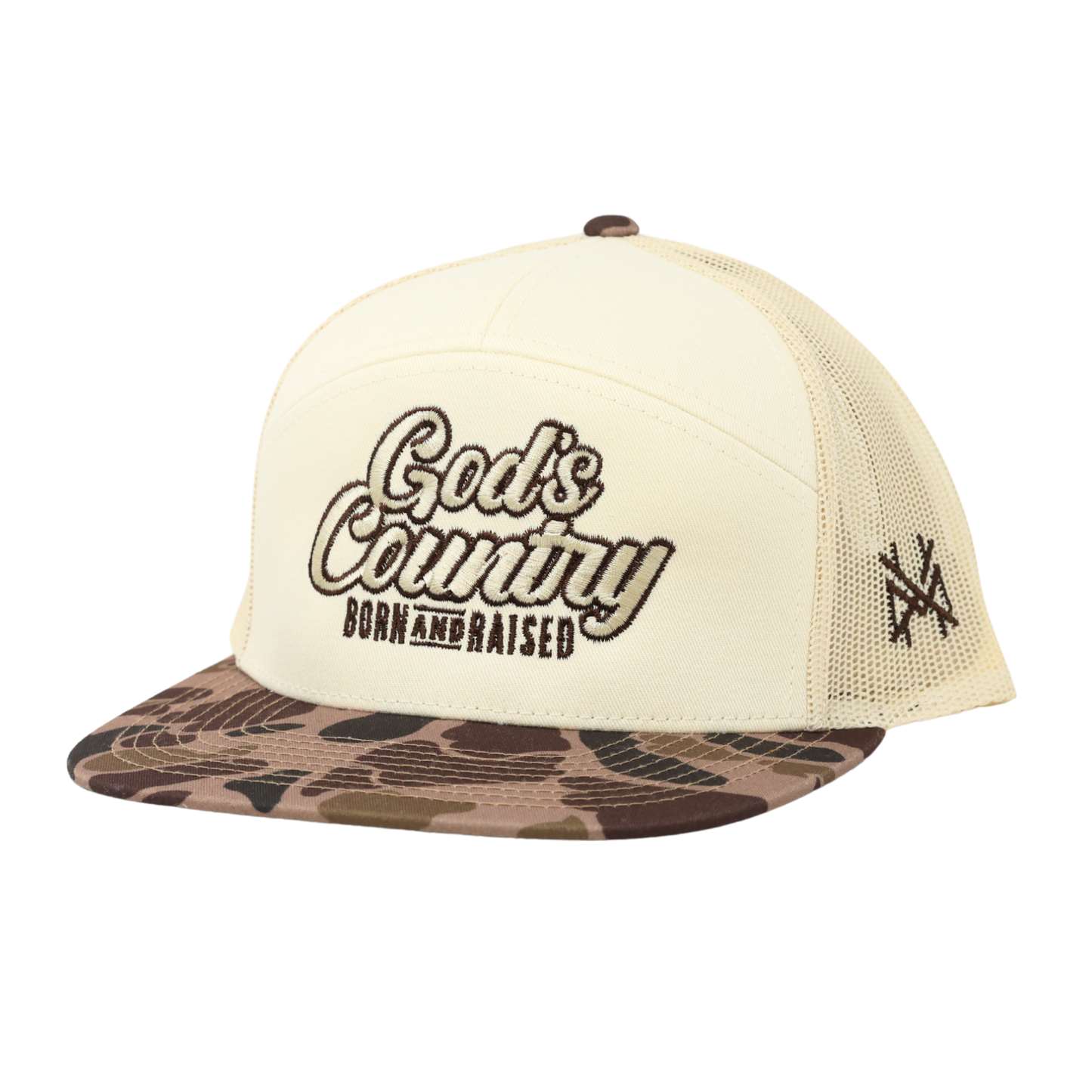 The Mad Hatter Co - God's Country Trucker Hat : Retro Sage/Natural