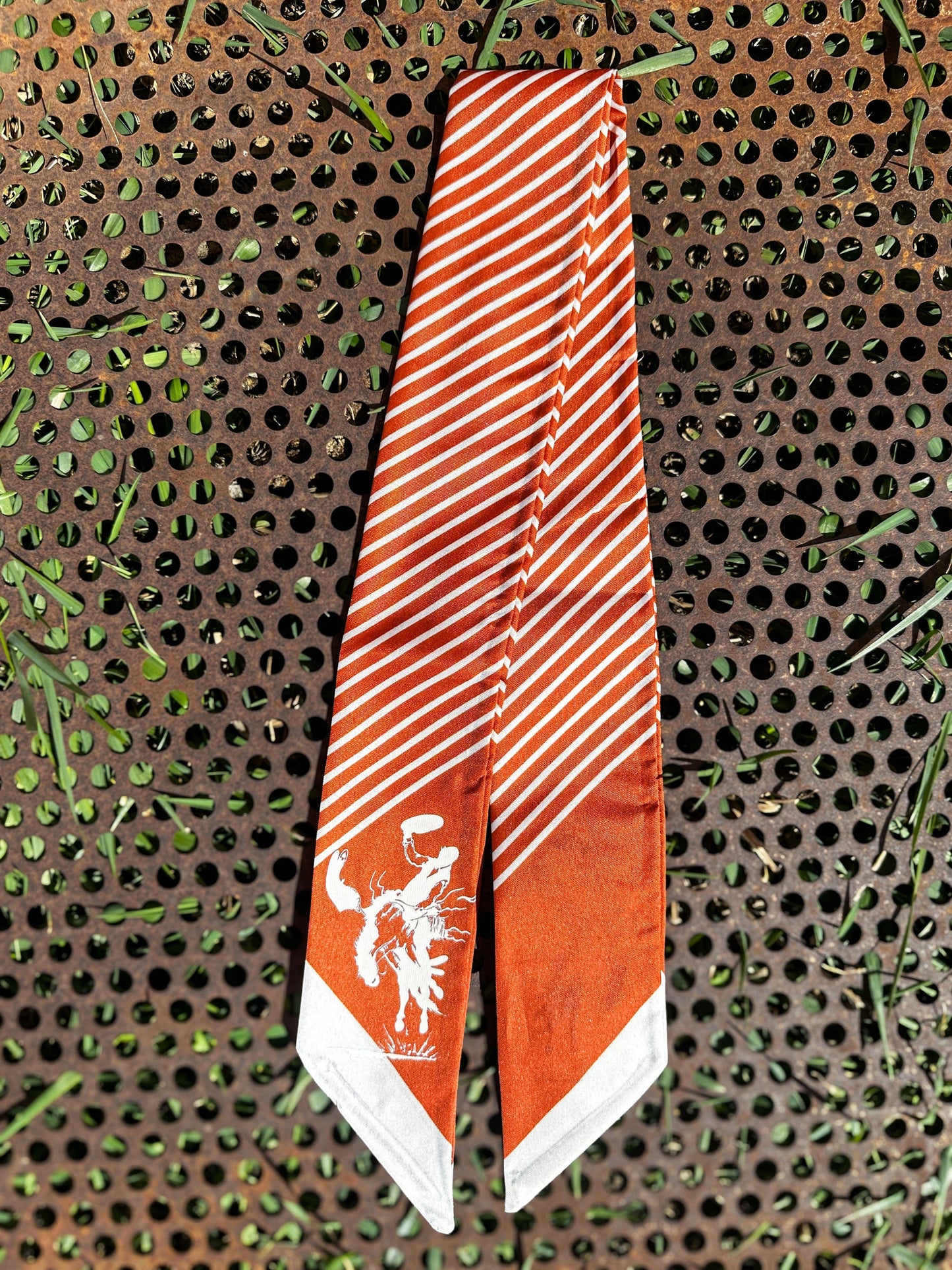 The Rodeo Rose - Striped Twillys: Rust/White