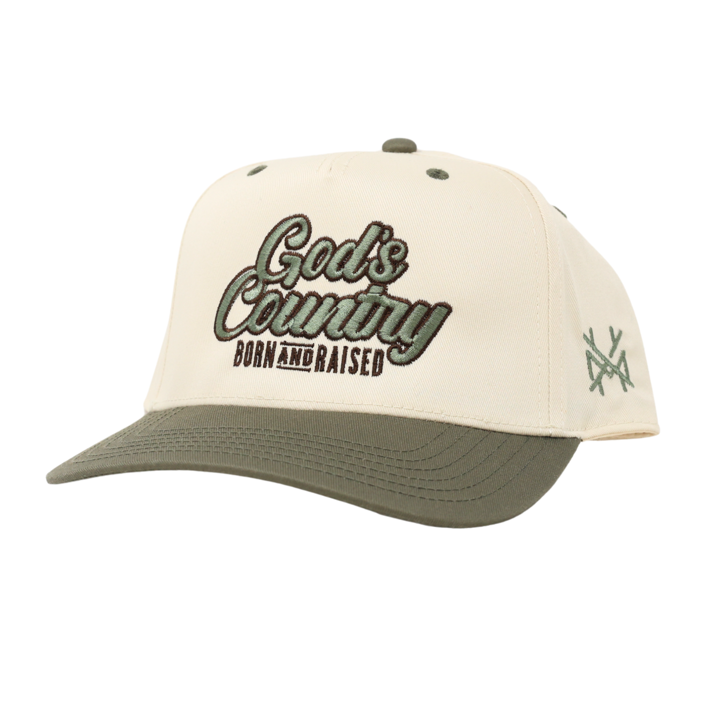 The Mad Hatter Co - God's Country Trucker Hat : Retro Sage/Natural