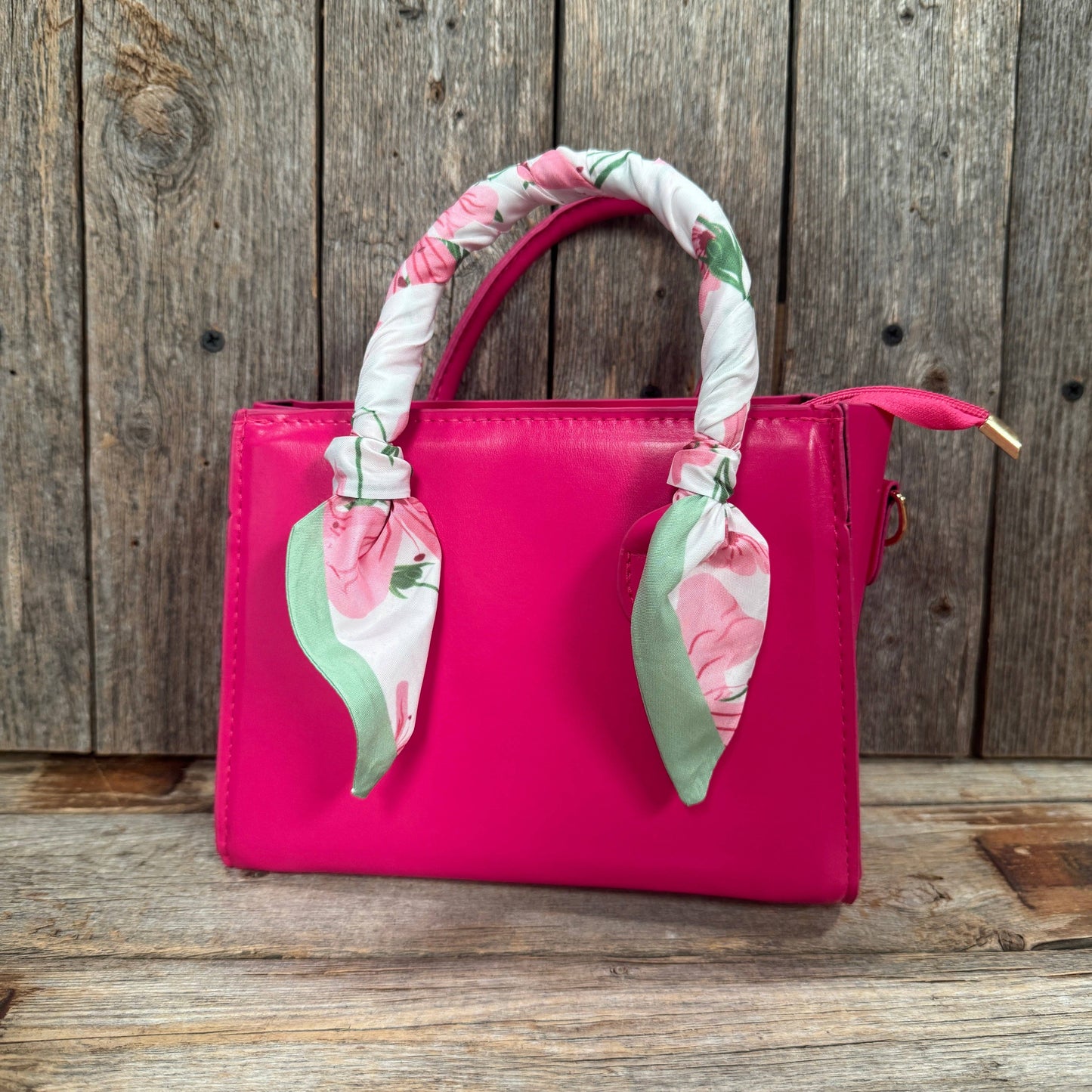 Rodeo Drive - Pink and Green Western Skinny Mini Wild Rag Scarf / Cowgirl Necktie #TW139