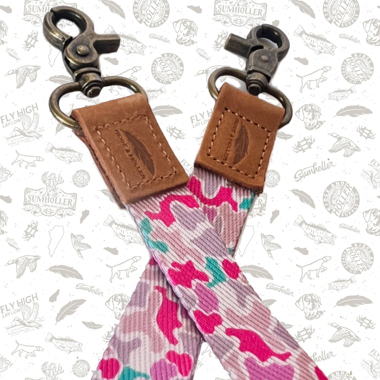 Ridge&Holler - Fly High Lay Low COTTON CANDY Camo Wrist Lanyard