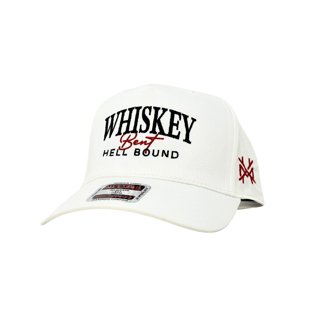 The Mad Hatter Co - Whiskey Bent and Hell Bound Tailgate Trucker Hat: Flat Bill Black