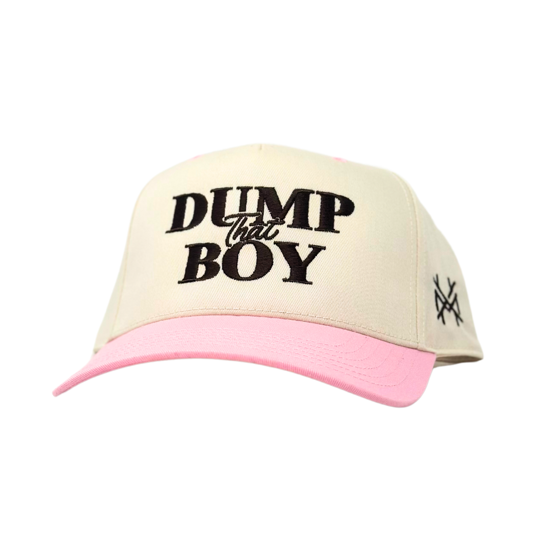 The Mad Hatter Co - MHC Dump That Boy Trucker Hat: Pink/ Natural Otto