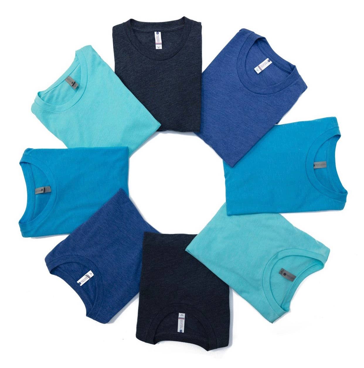 Print The Dream - Next Level - Cotton Short Sleeve Crew Unisex T-shirt: Indigo / M
