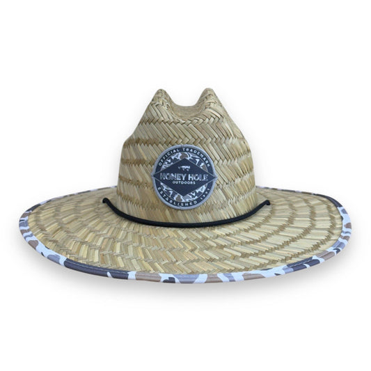 Honey Hole Outdoors - Straw Hat - HH Camo