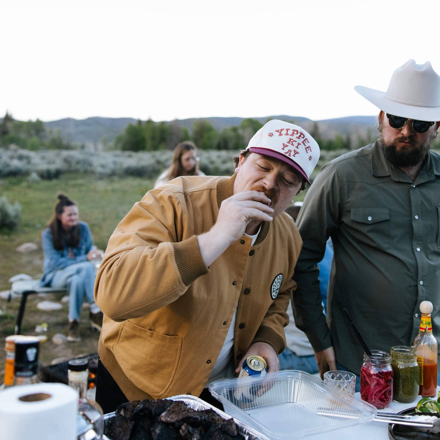 Sendero Provisions Company - Yippee Ki Yay Hat: Cream/Brown