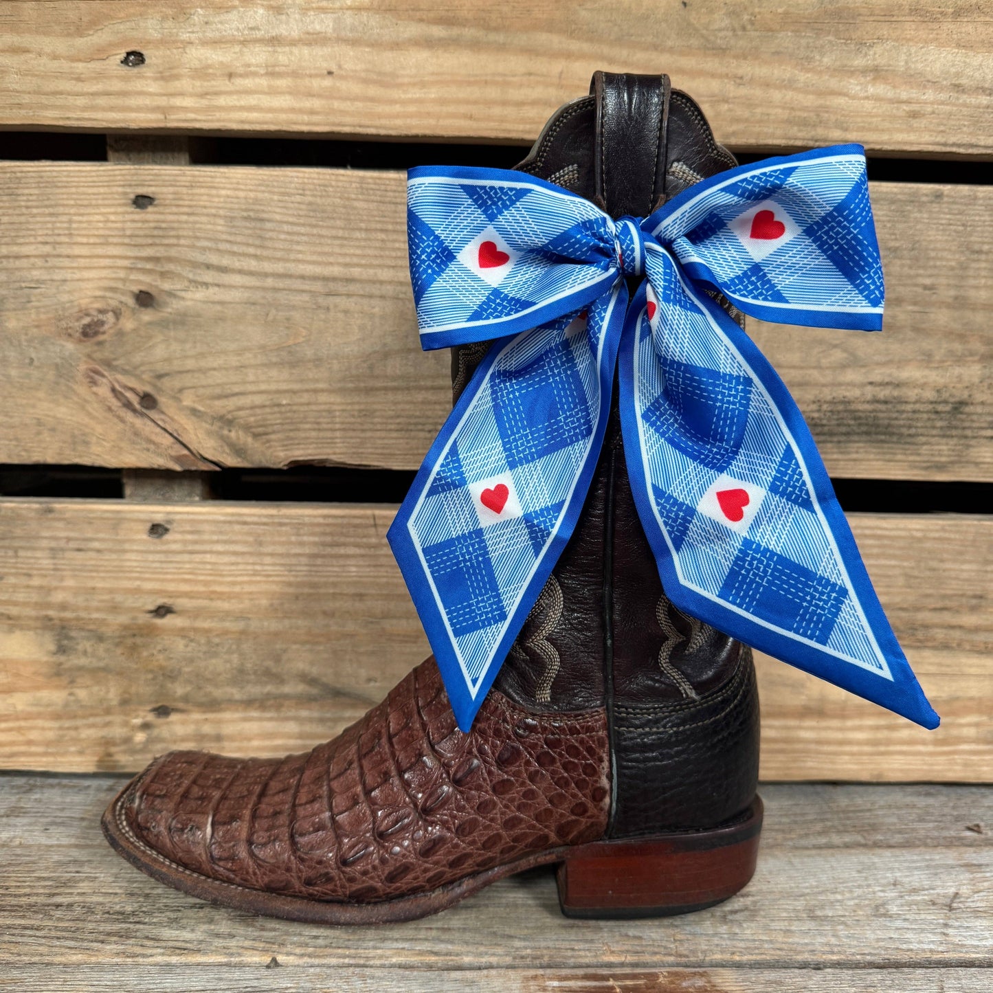 Rodeo Drive - Blue Western Skinny Mini Wild Rag Scarf / Cowgirl Necktie  #TW126