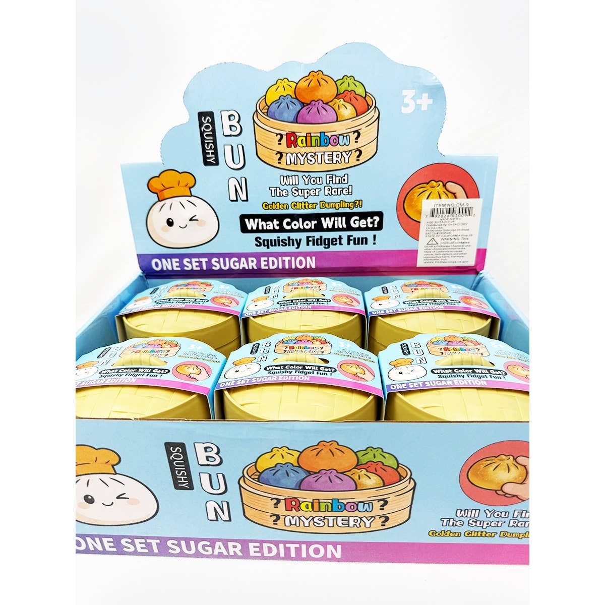 Love and Repeat - 4pc Set Mini Maltose Glitter Dumpling Squishy : MIX COLOR / ONE(12)