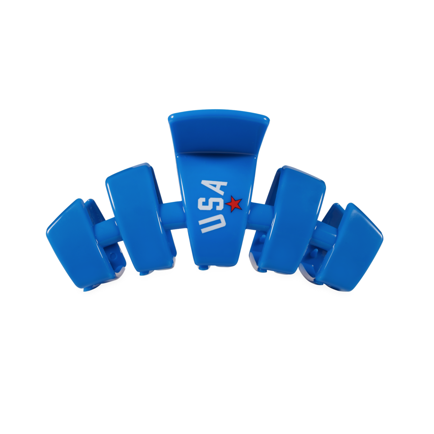 TELETIES - Classic Hair Clip | Medium | USA Blue