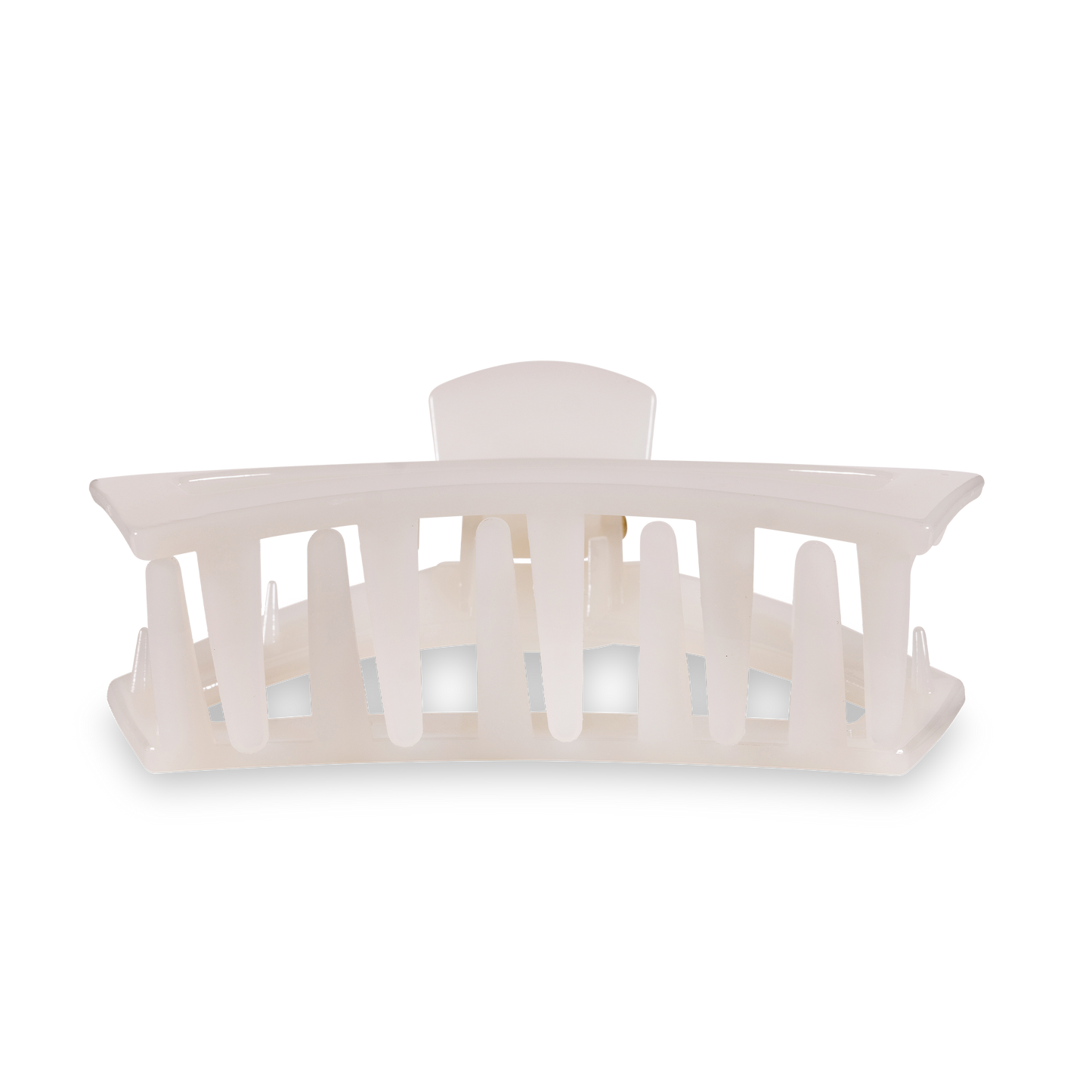 TELETIES - Open Hair Clip | Large | Coconut White