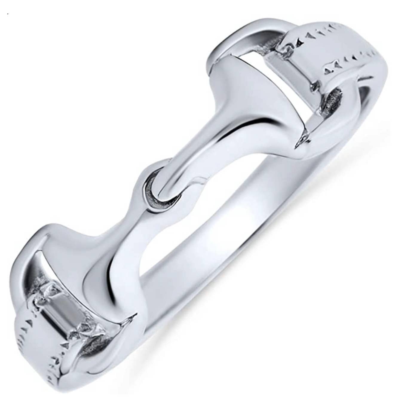 Westrian International - Equestrian Horse Snaffle Bit Sterling Silver Ring: 7