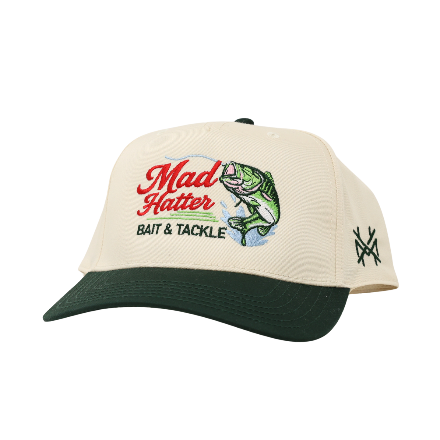 The Mad Hatter Co - Bait & Tackle Fishing Trucker Hat: Trucker Harvest Camo/ Natural