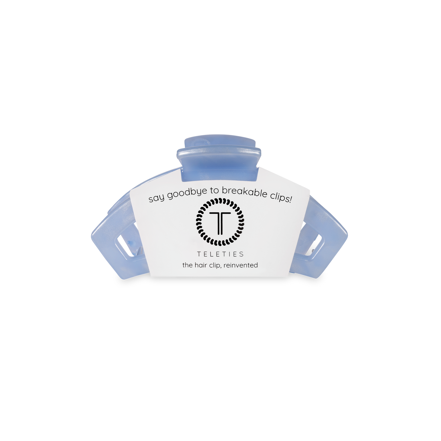 TELETIES - Open Hair Clip | Tiny | Blue Lagoon