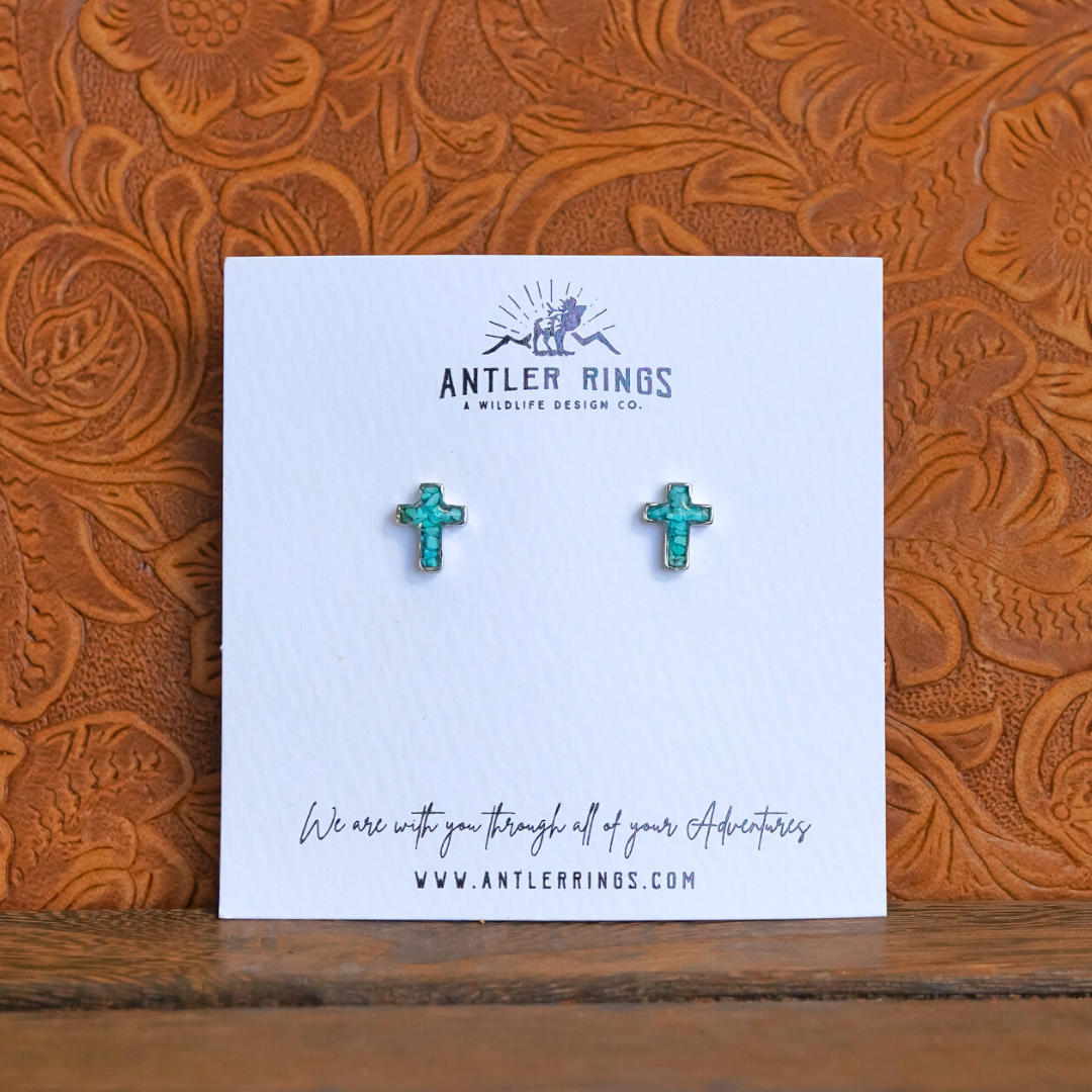 Antler Rings - The Cross Stud Earrings