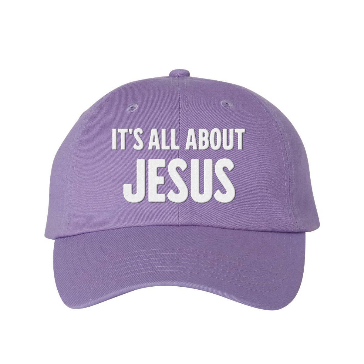 God And Glory Gifts - It's All About Jesus Charlie Kirk Embroidered Dad Hat: Red