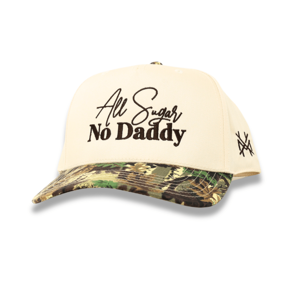 The Mad Hatter Co - All Sugar No Daddy Trucker Hat: Retro Leopard/Natural