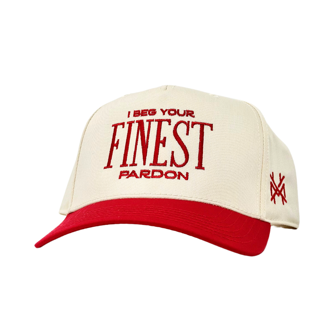 The Mad Hatter Co - MHC I Beg Your Finest Pardon Trucker Hat: Black/Natural Otto