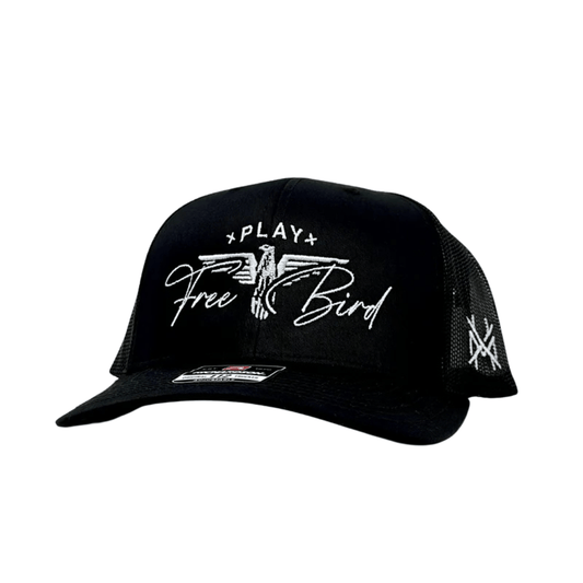 The Mad Hatter Co - Play Free Bird Trucker Hat: Trucker Black