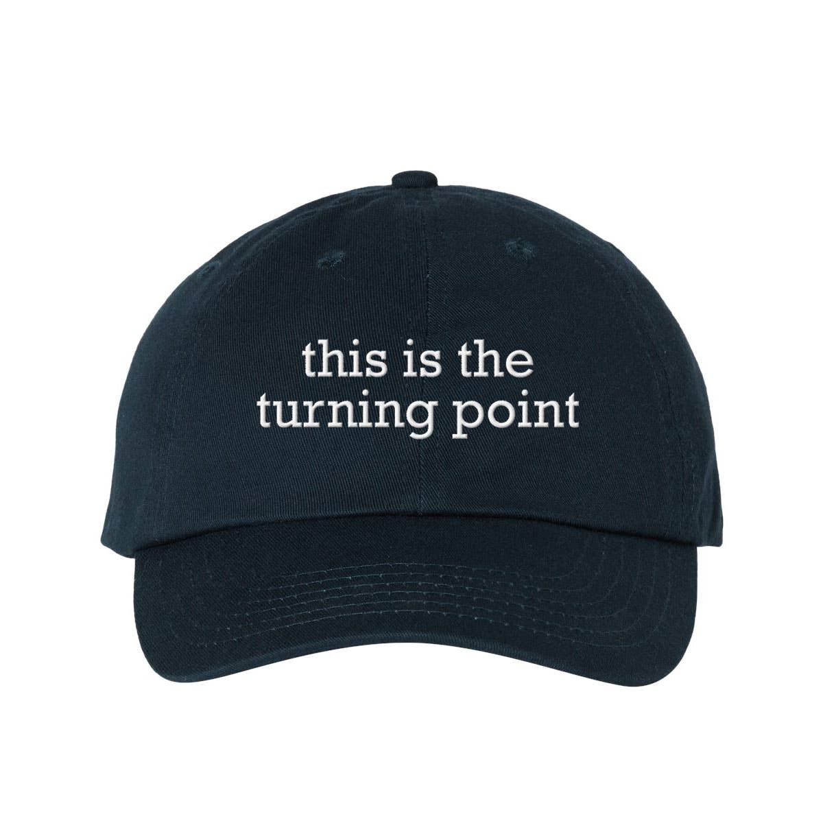 God And Glory Gifts - This Is The Turning Point Charlie Kirk Embroidered Dad Hat: Red