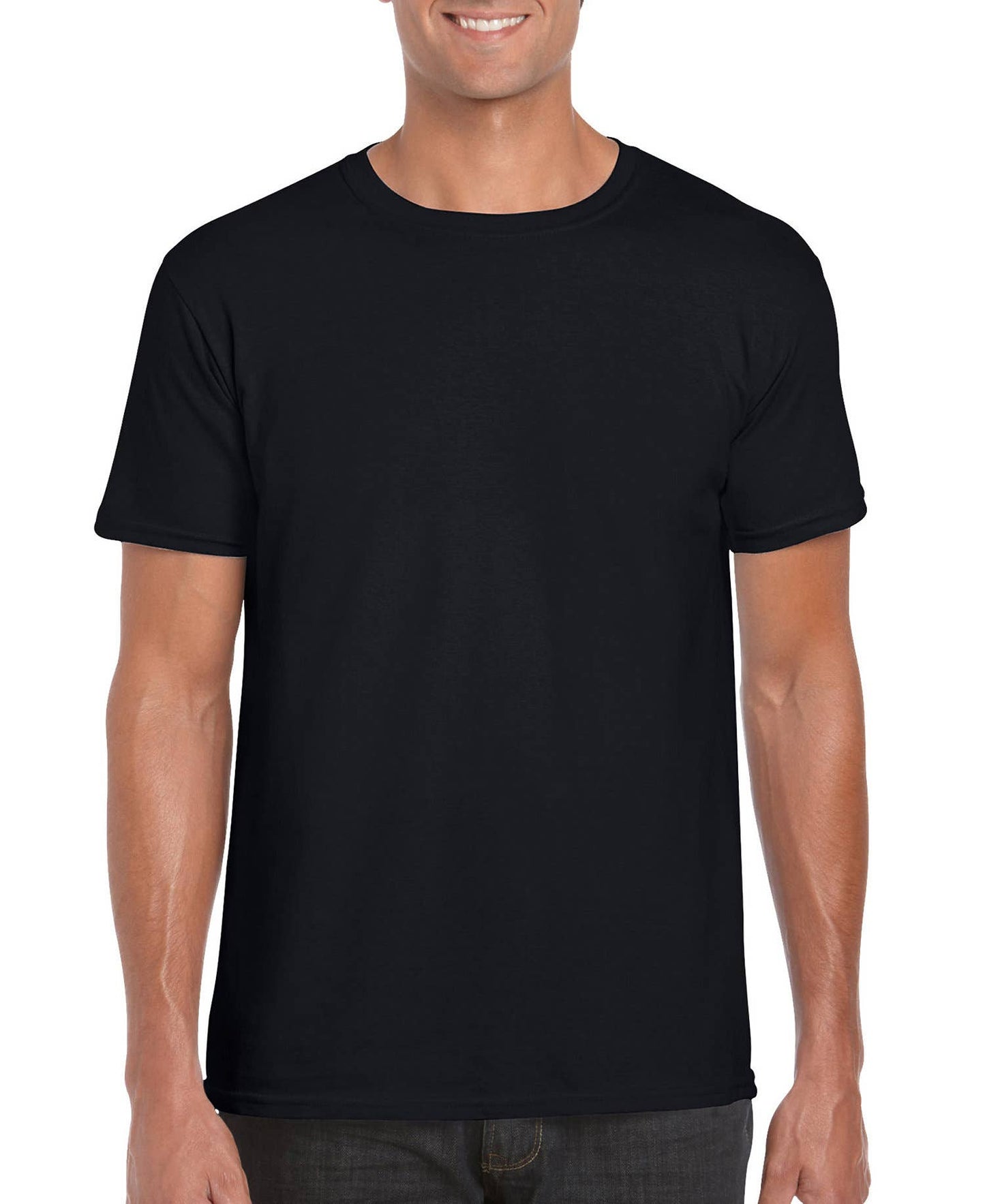 Print The Dream - Gildan Softstyle Adult Unisex T-Shirt, Blank Shirt: Black / S