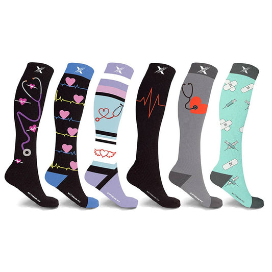 The American Gift Company (TAGCO) - THERA RX COMPRESSION SOCKS - 6 ASST STYLES: L/XL