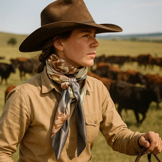 Rodeo Drive - 35X35" Field of Wild Flowers Wild Rag/Scarf WR111