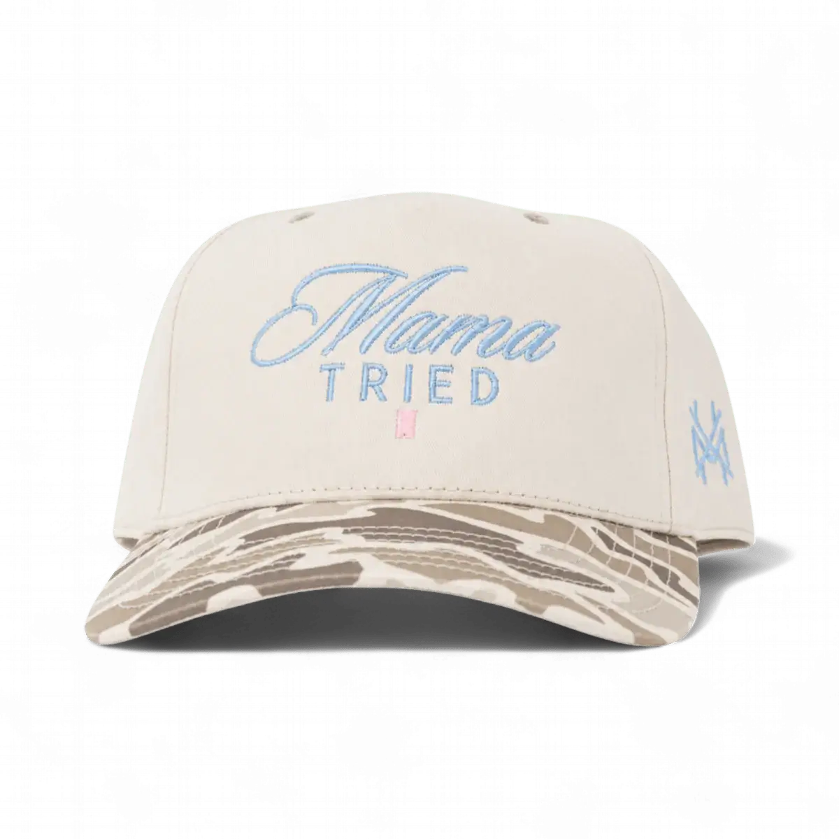 The Mad Hatter Co - Mama Tried Ultra Trucker Hat: Flat Bill White