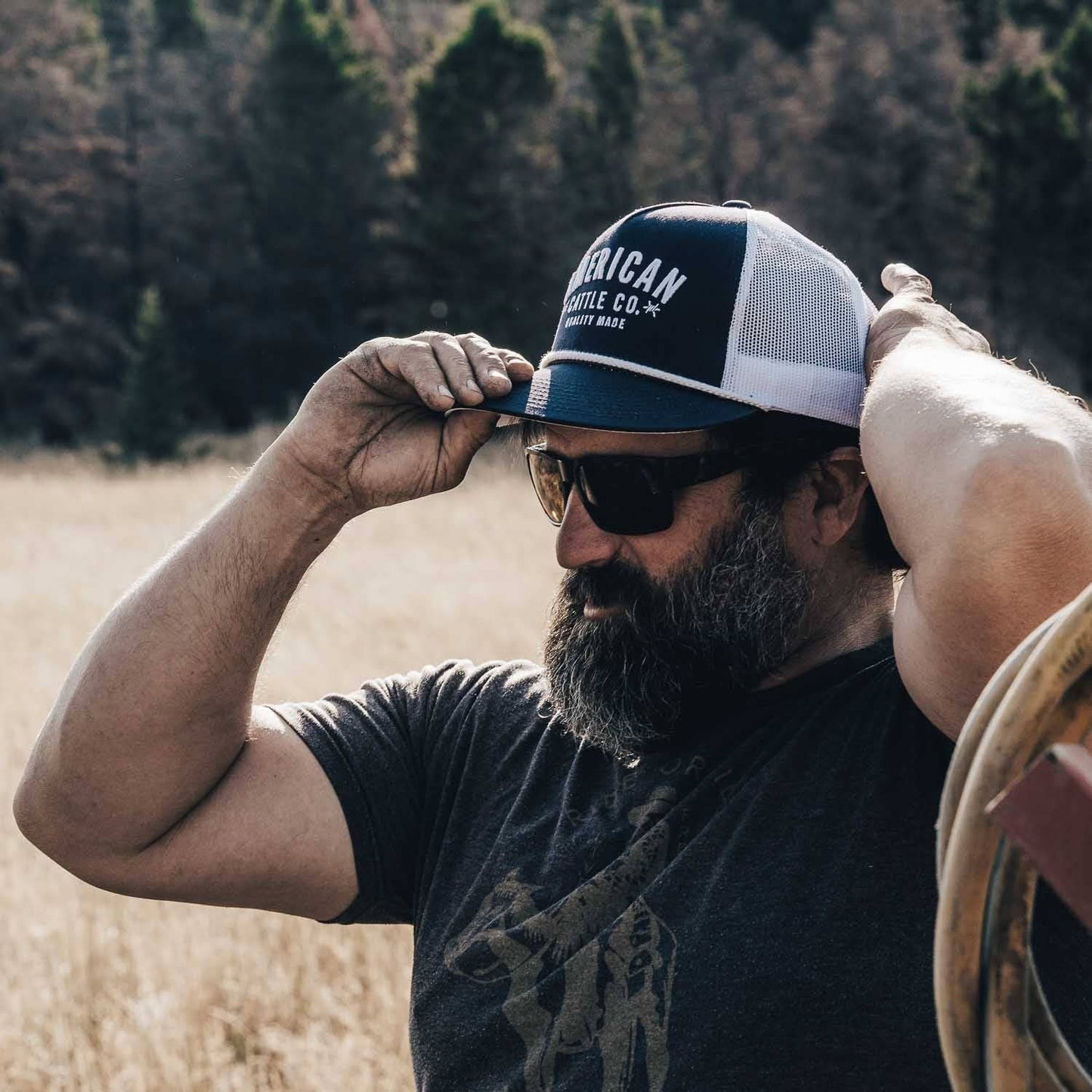 American Cattle Co - Quality Made Hat  : White