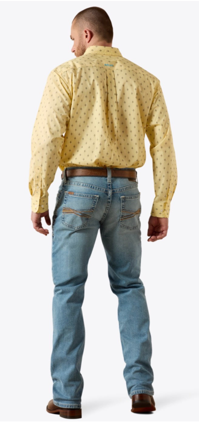 ARIAT MENS M4 GUS RELAXED FIT BOOT CUT JEANS