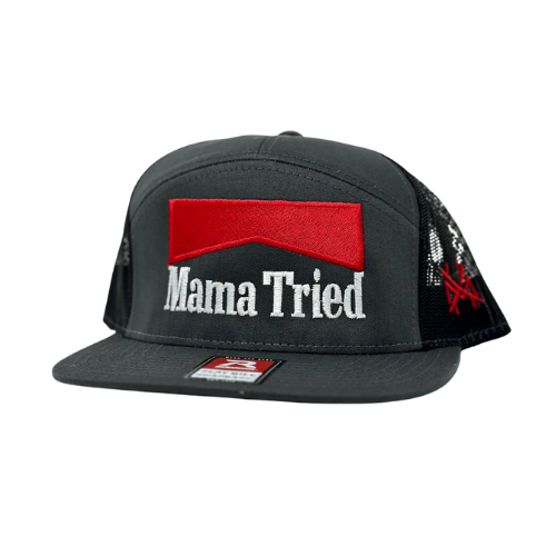 The Mad Hatter Co - MHC Mama Tried - Cowboy Killer Trucker Hat: 168 Richardson Black