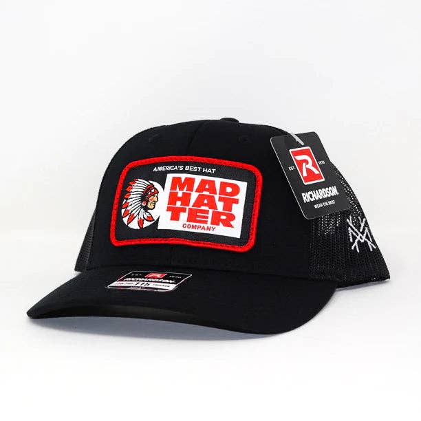 The Mad Hatter Co - MHC Chew Trucker Hat: 112 Heather Grey/ White