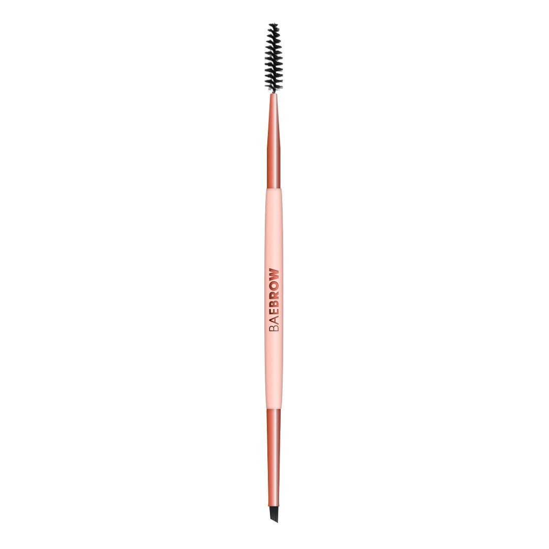 BAEBROW - DUAL ENDED ANGLED BRUSH: Nude + Rose Gold