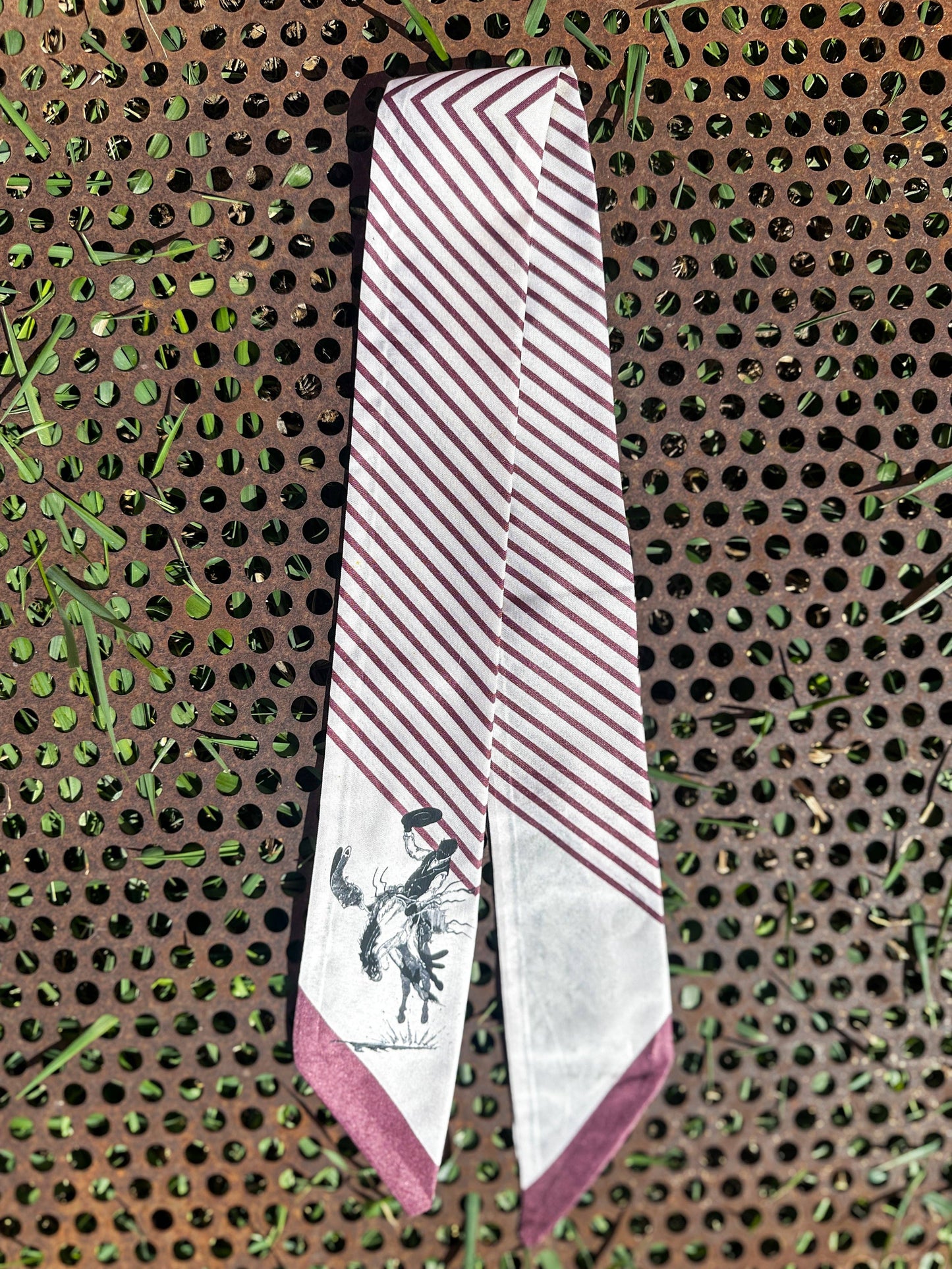 The Rodeo Rose - Striped Twillys: Rust/White