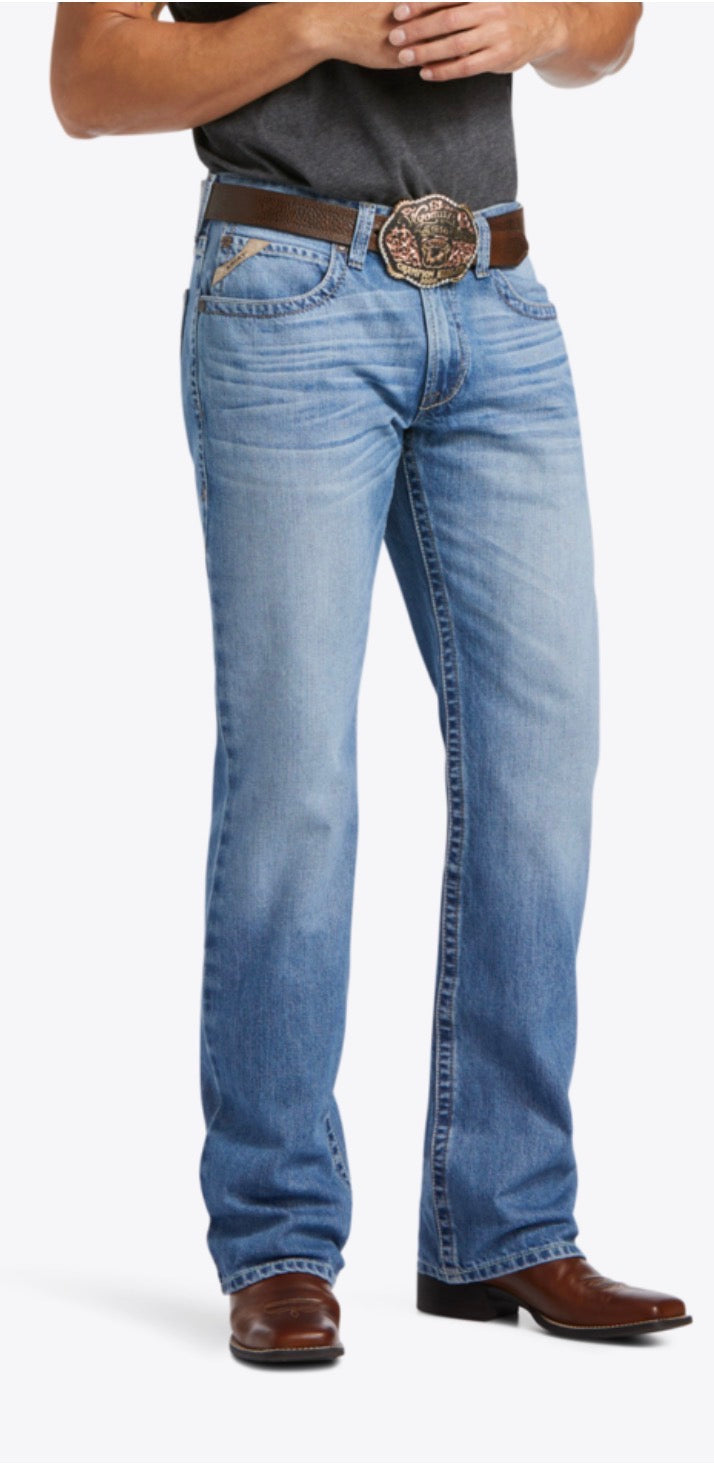 ARIAT MENS M4 RELAXED 3D GOLDFIELD BOOTCUT JEANS