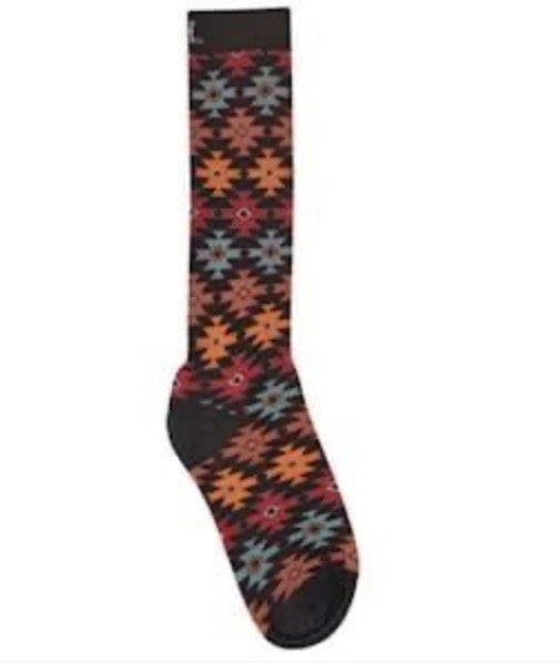 RED DIRT HAT CO COOT CUT SOCK GREAT WHITE AZTEC PATTERN
