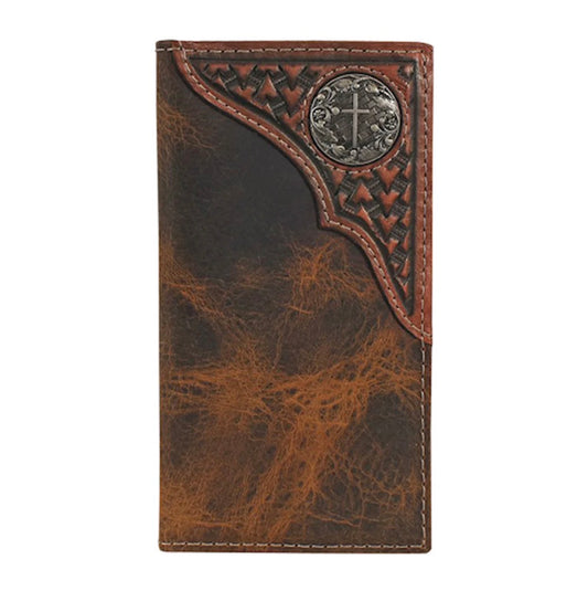 JUSTIN MENS JUNIOR RODEO WALLET TOOLE YOKE W/CONCHO