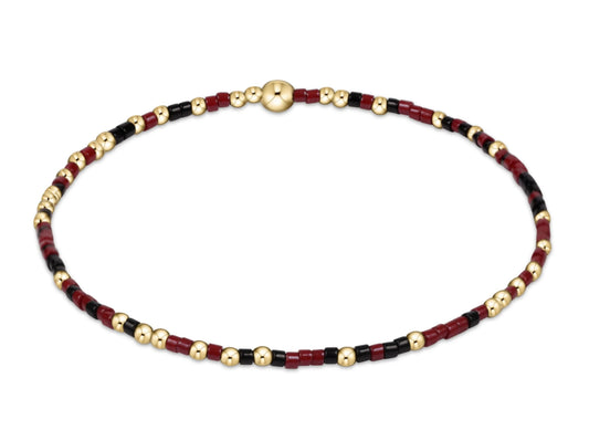 E NEWTON GAMEDAY HOPE UNWRITTEN BRACELET MAROON BLACK