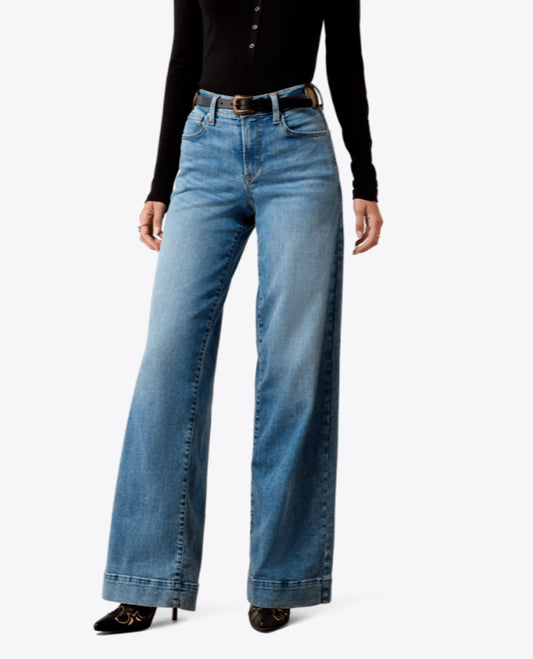 ARIAT WOMENS HIGH RISE REVEL VILMA ULTRASTRETCH WIDE LEG JEANS IN PALMDALE