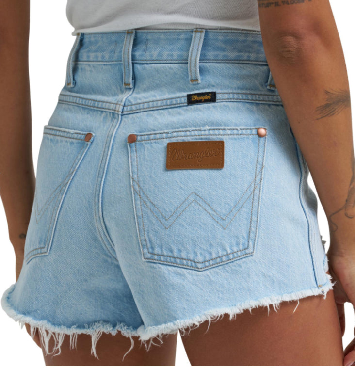 WRANGLER WOMENS COWBOY SHORTS-FRAYED