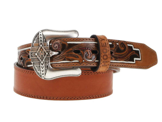 HOOEY MENS MAVERICK 1.5 TAN DISTRESSED LEATHER BELT