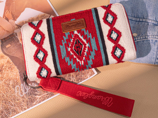 WRANGLER SOUTHWESTERN KNITTED WALLET/WRISTLET