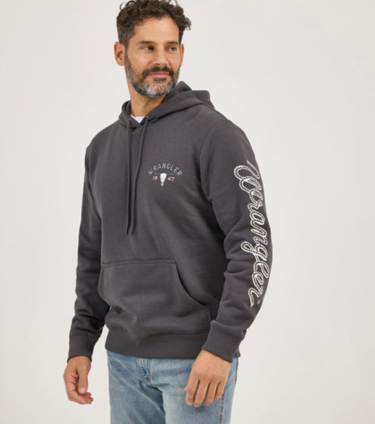 WRANGLER MENS REGULAR FIT HOODIE WESTERN MONSTER