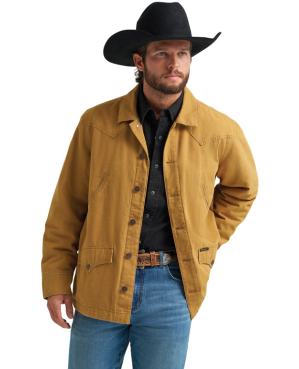WRANGLER MENS FLANNEL LINED BARN COAT