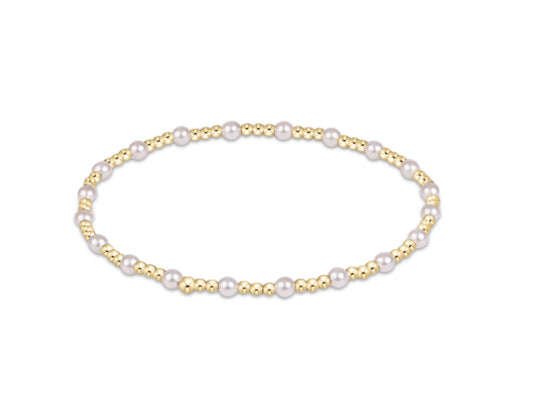 E NEWTON SINCERITY PEARL 3MM BRACELET