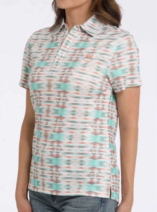 CINCH WOMENS SHORT SLEEVE POLO
