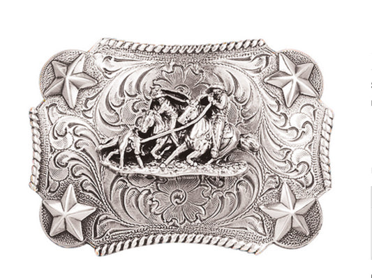NOCONA BOYS HORSEHEAD SILVER BUCKLE - ACC BUCKLE