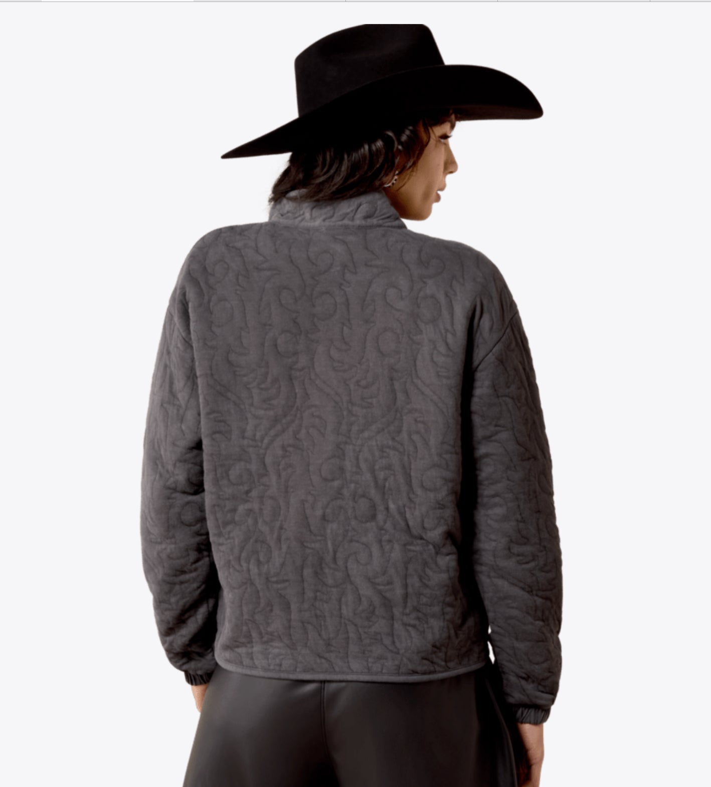 ARIAT WOMENS BOOT STITCH 1/2 ZIP PULLOVER